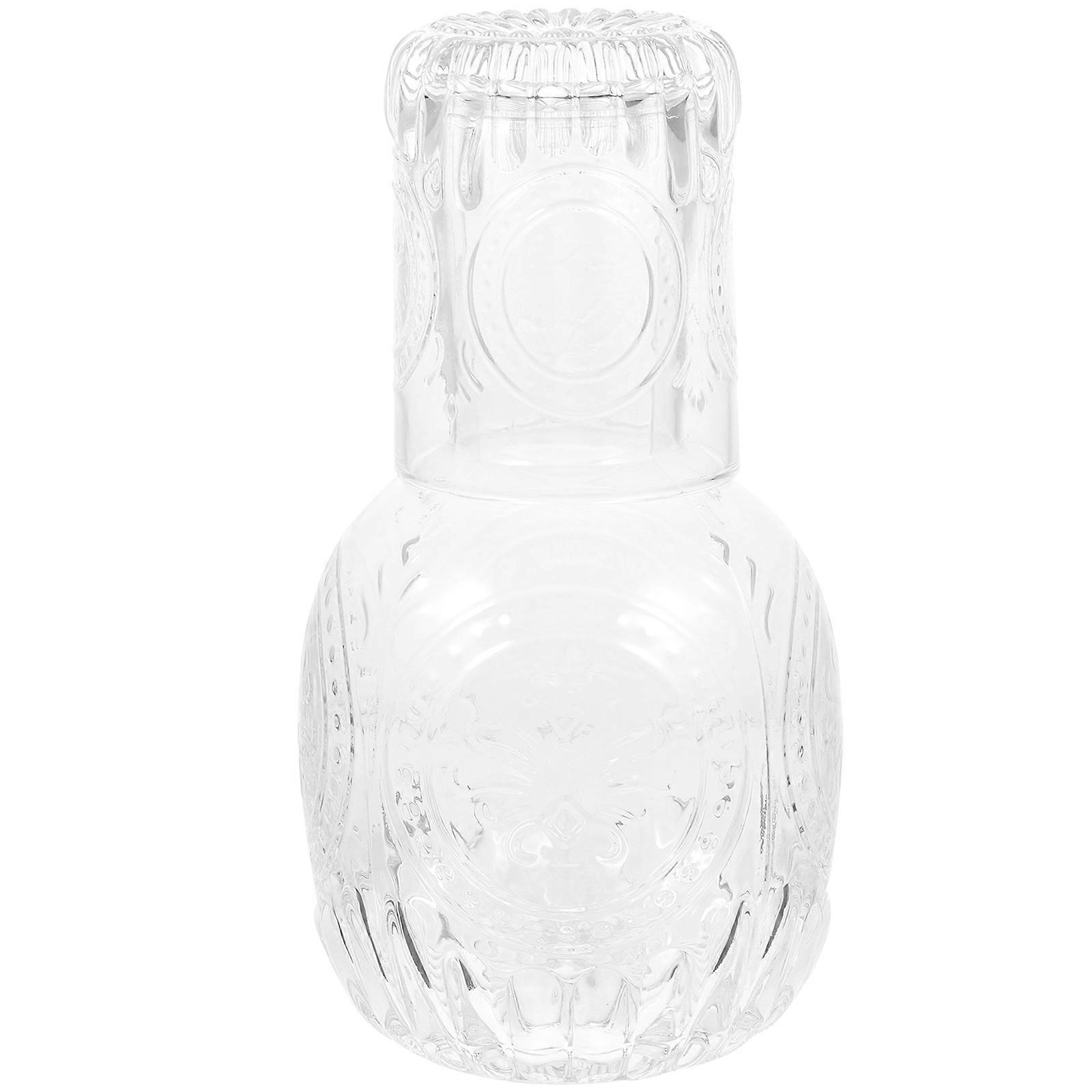Glass Water Container For Home Use With 3 Sets Cooling Water Jug Elegant Design Suitable For Family Parties