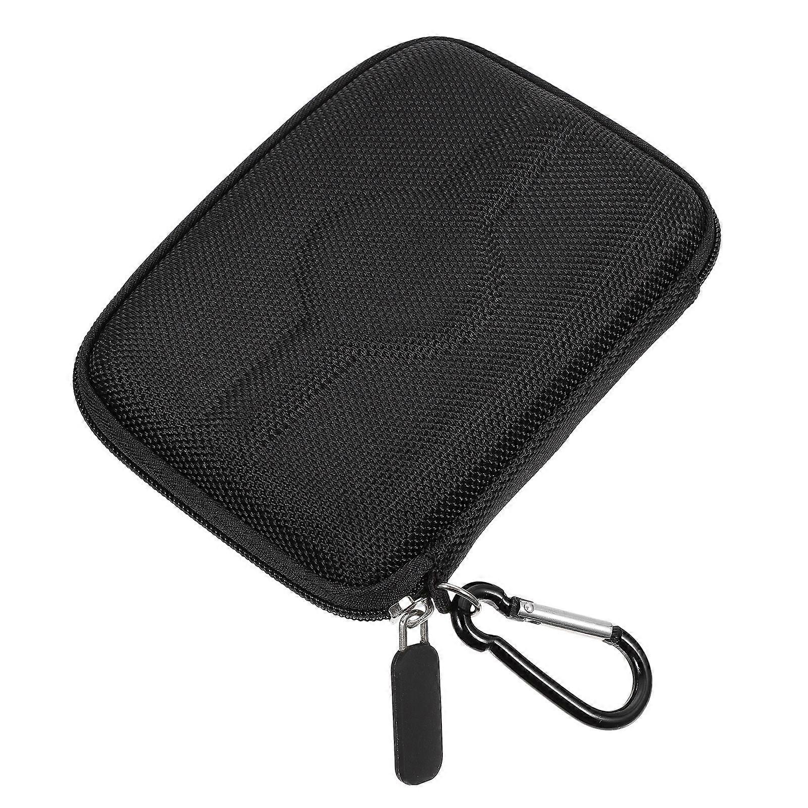Earphone Storage Container With Durable Design Ideal For Office And Business Trips Black 2Pcs