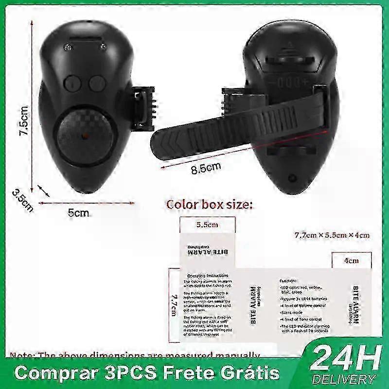 And Night Indicator Fishing Vibration Alarm Low Battery Alarm Function Fish Bite Alarm Electronic Buzzer Fish Bite Alarm