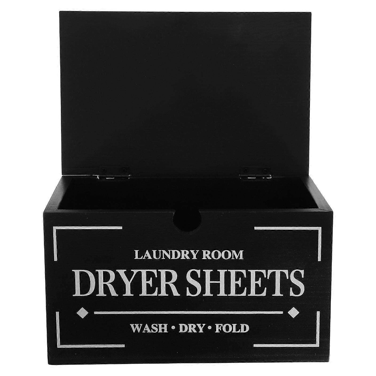 Wooden Laundry Sheet Holder with Lid for Room Storage 2Pcs