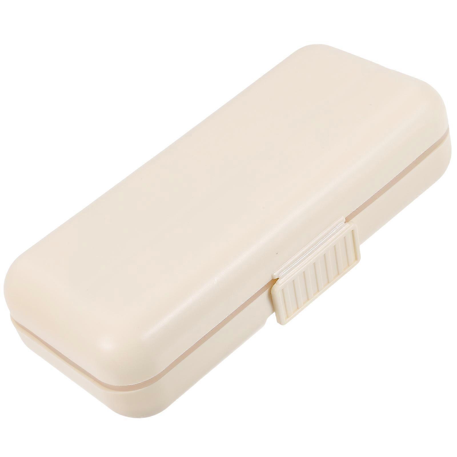 Travel-Friendly Small Dispenser For Daily Use Medication Safety Featuring Rectangular Shape 1Pack