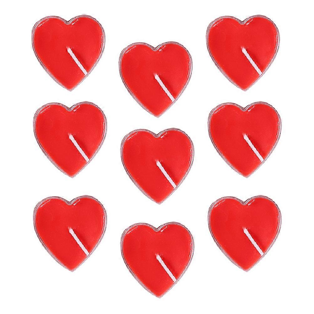 Decorative Candles Romantic Heart Shape for Proposal 18 Pieces