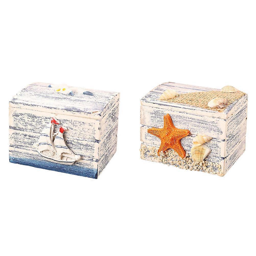 Chic Jewelry Box Mediterranean Style Storage Boxes for Storage 12Pcs Assorted