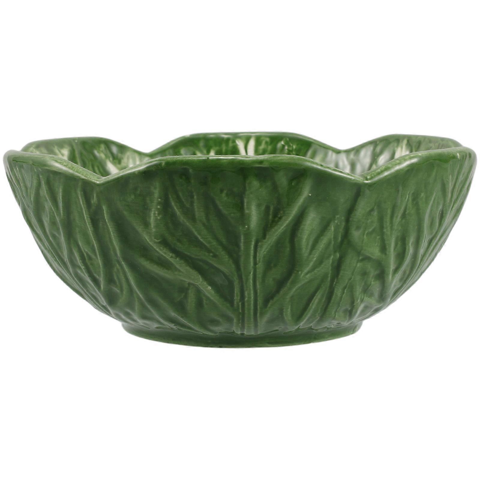 Creative Green Ceramic Plates for Serving Snacks 3Pcs Dinner Candy Dish