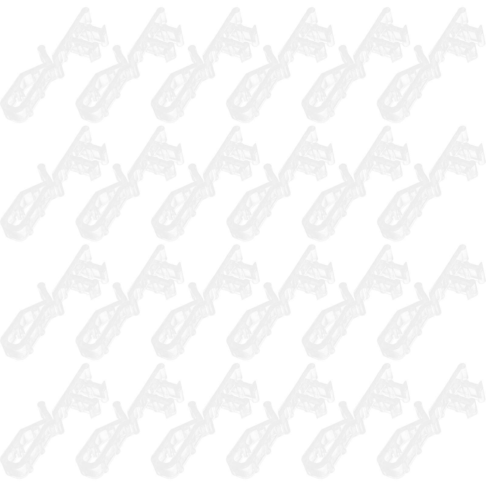 Hidden Valance Clips Clear Replacement Window Blind Clips 72Pcs