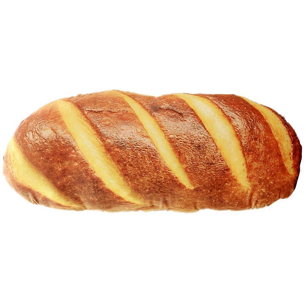 Butter Bread Pillow for Sofa 2Pcs Simulation Bread Shape Soft Cushions