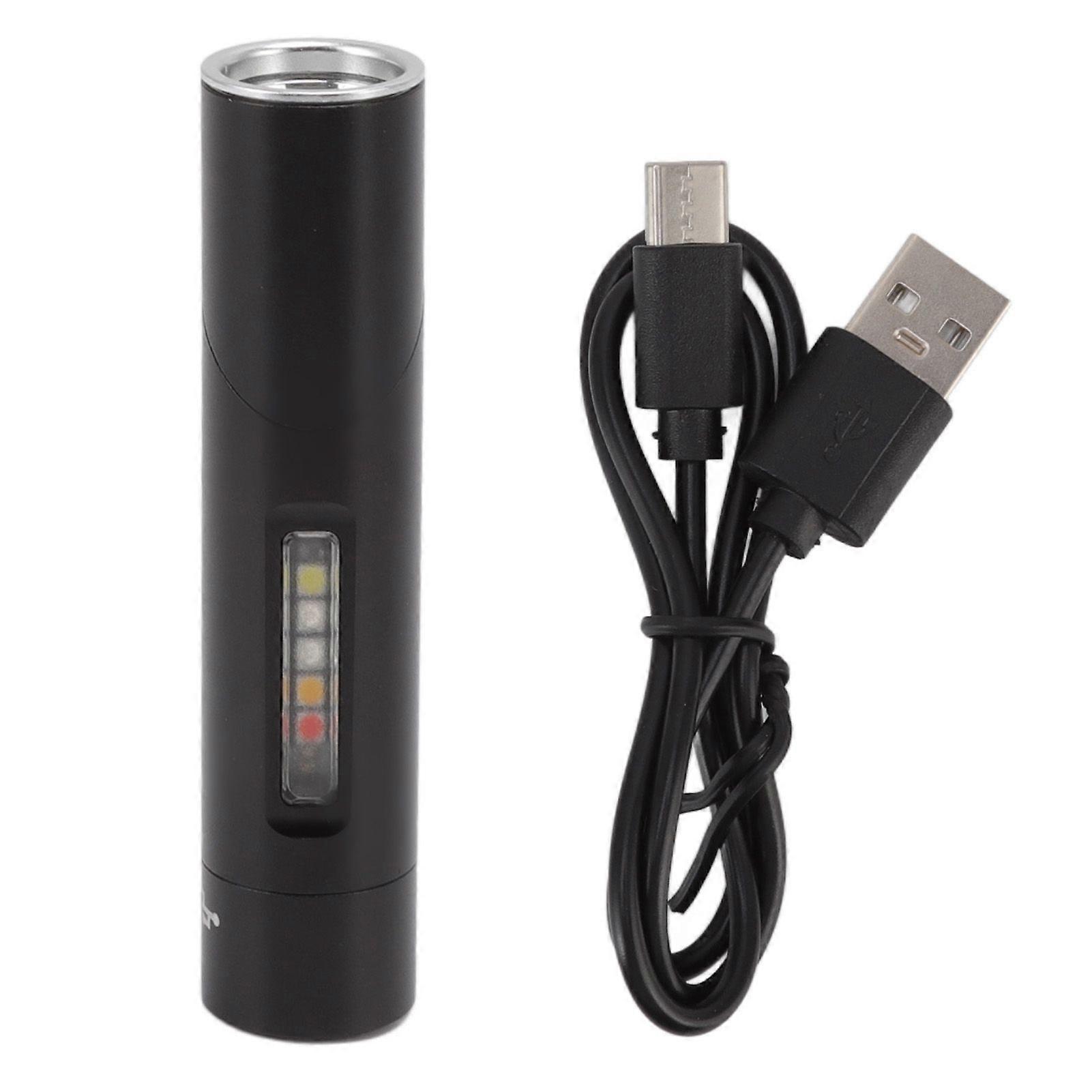 Mini Flashlight 90 Degree Tiltable Head LED Flashlight Magnetic Rechargeable LED Torch