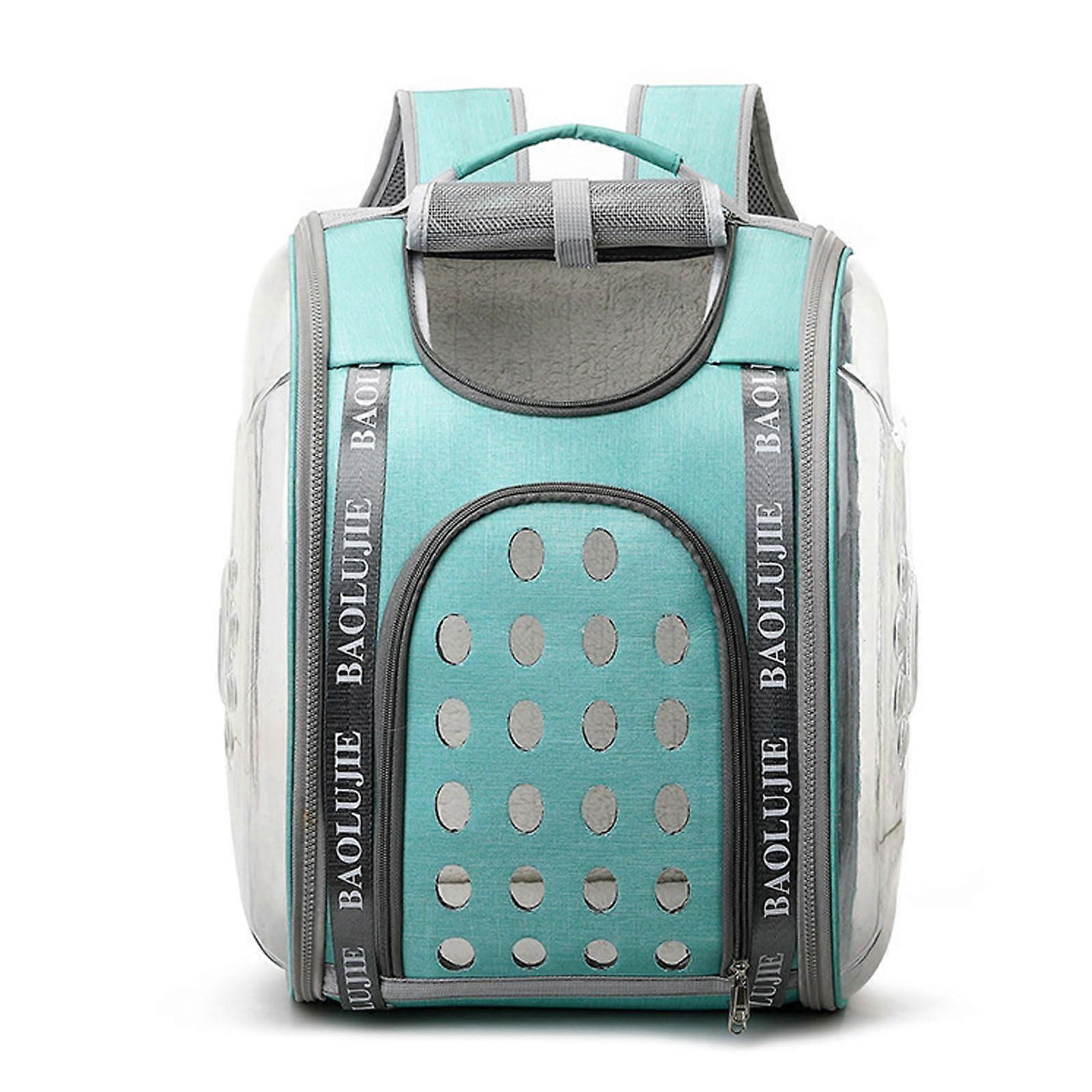 Pet Backpacks For Cats And Puppies Space Capsule Bubble Design Airline Approved Waterproof Blue