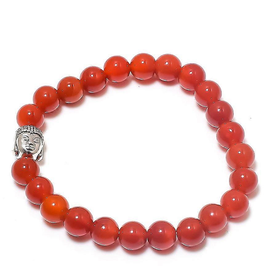 Natural Carnelian Gemstone Handmade Cuff Adjustable