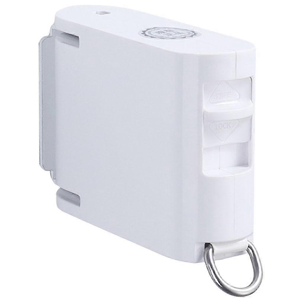 Clothes Drying Line, Retractable 4.2M Laundry Hanger, Square White