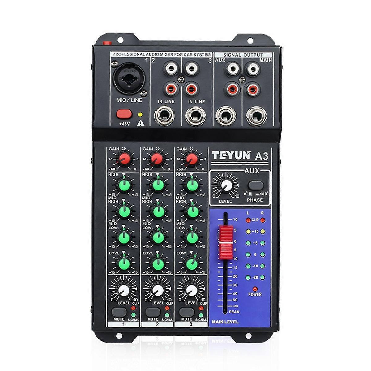 A3 Car Audio Mixer 2Hz -76Khz DJ Sound Mixing Table Sound Card
