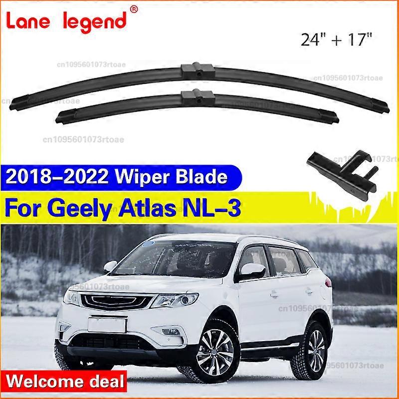 Applies to Wiper Blades For Geely Atlas NL-3 2018 2019 2020 2021 2022 Car Accessories Front Windscreen Wiper Blade Brushes Cutter 24"+17"