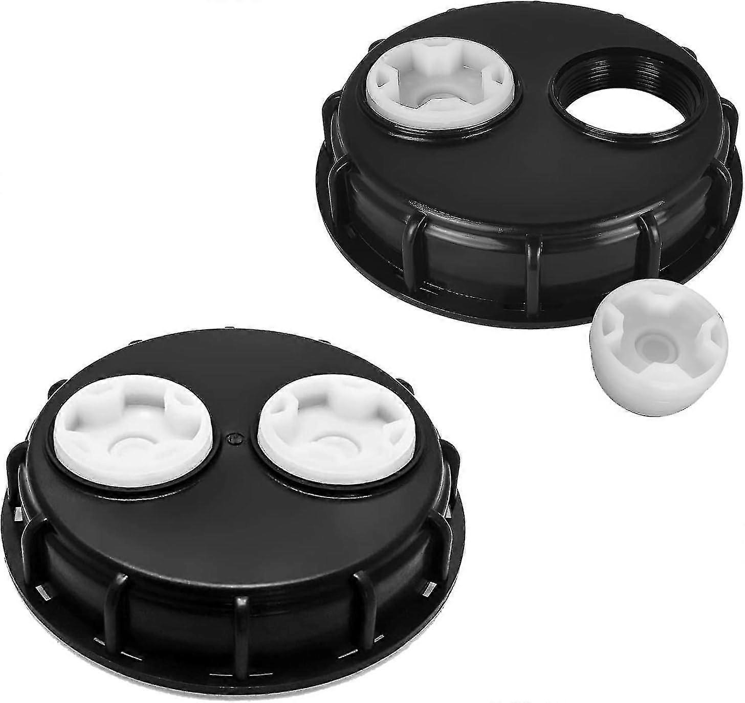 2 Stück IBC Tankdeckel 163 mm, Tankdeckel mit doppelten Entlüftungslöchern, Regentank, Container