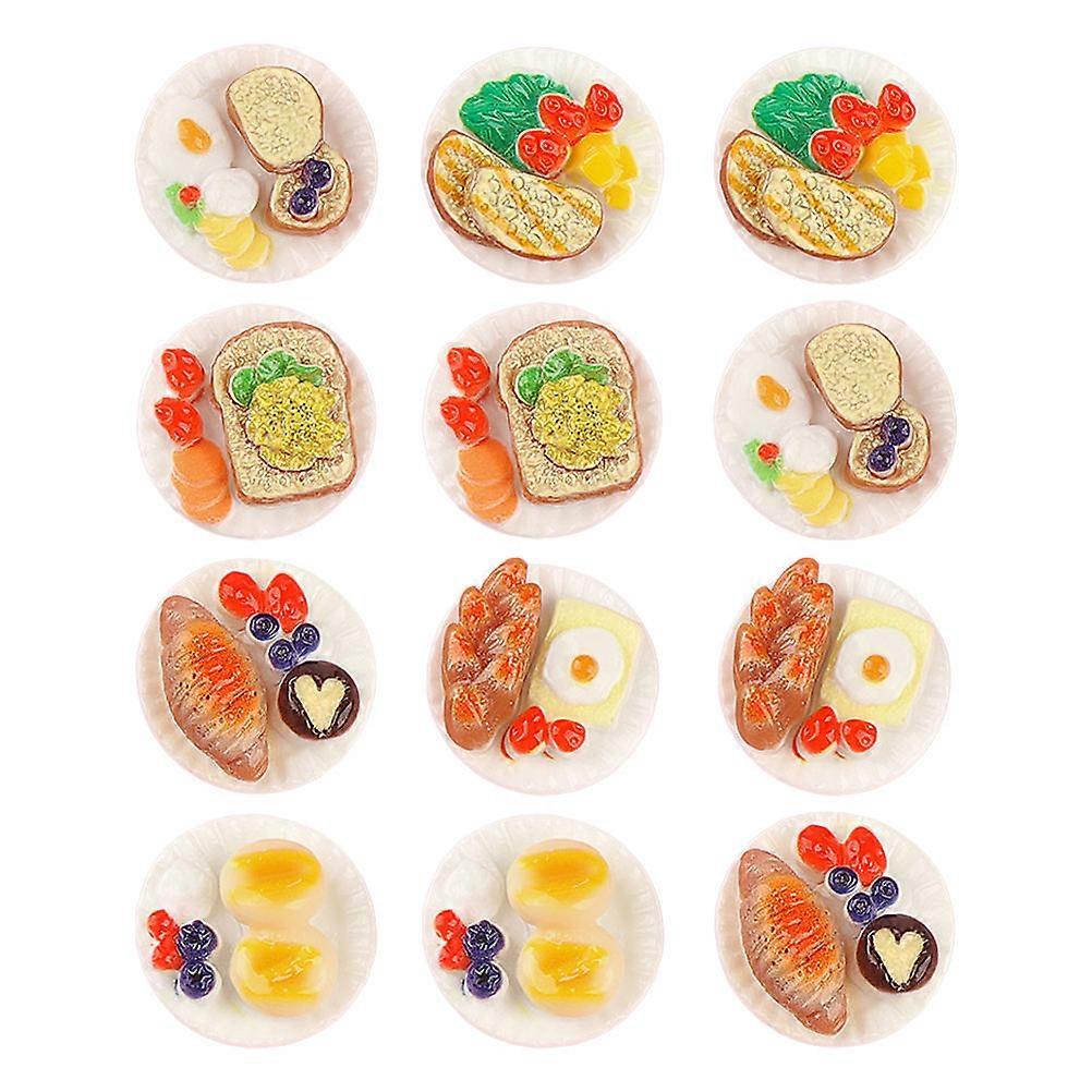 Food Model 72Pcs Mini Snack Models for Decor Assorted Colors
