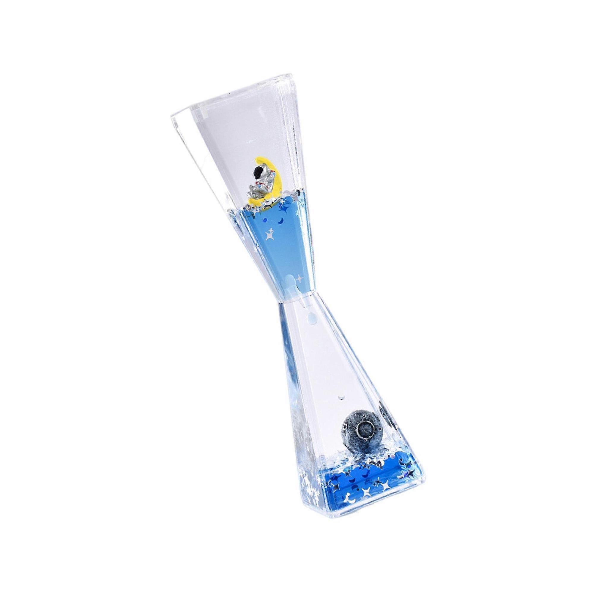 Enigmatic Hourglass Liquid Decompression Flowing Desk Timer Clock Props Mysterious and Hypnotic