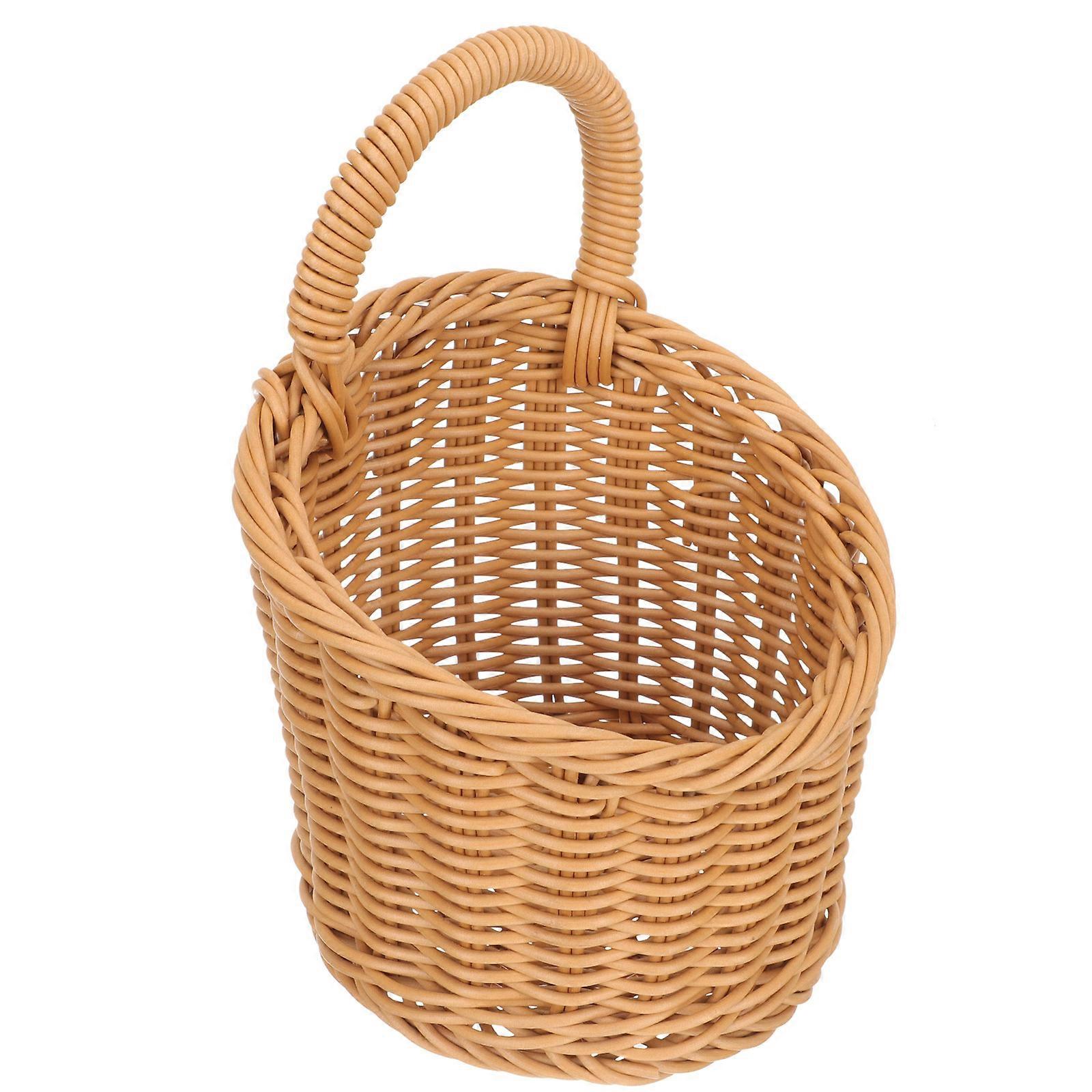 Kitchen Storage Basket Woven for Storage 3Pcs Hanging Wall Basket