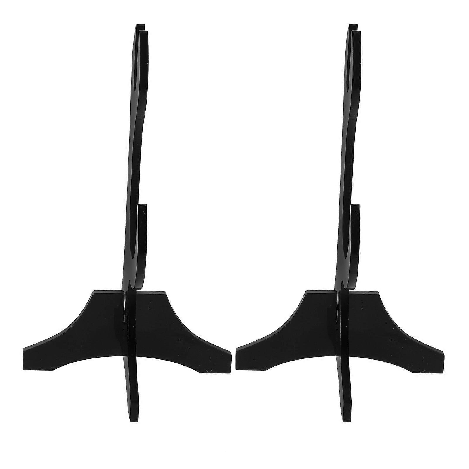 Sturdy Horizontal Display Rack Specifically Designed For Martial Arts In Black Color Offering Space-Saving Solution 1 Pair