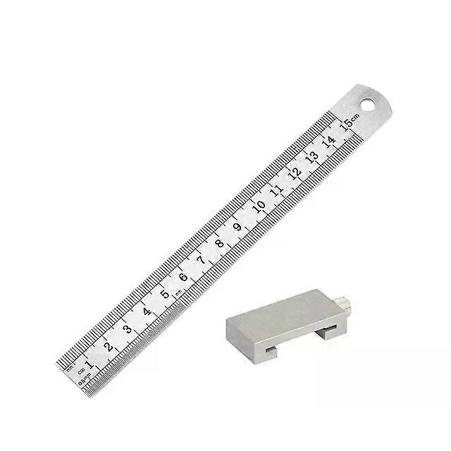 New Protable Accurate positioning Woodworking Tools Carpentry Steel Ruler Positioning Limit Block Measuring Marking Gauge