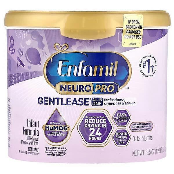 Enfamil, NeuroProÃÂ¢ÃÂÃÂ¢ GentleaseÃÂÃÂ®, Infant Formula, 0-12 Months, 19.5 oz (553 g)