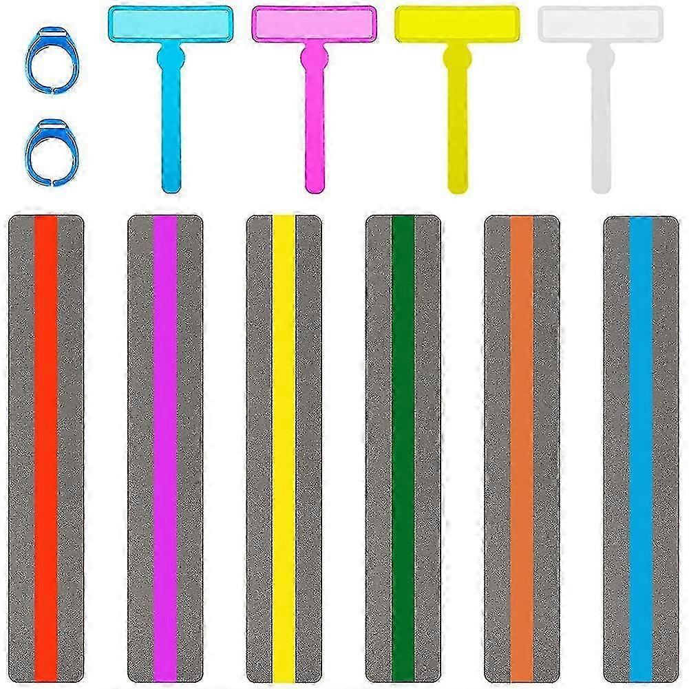 12 pièces Outils de lecture colorés pour les enfants Outils TDAH Outils Dyslexie Guide de lecture Bandes Vitesse de lecture
