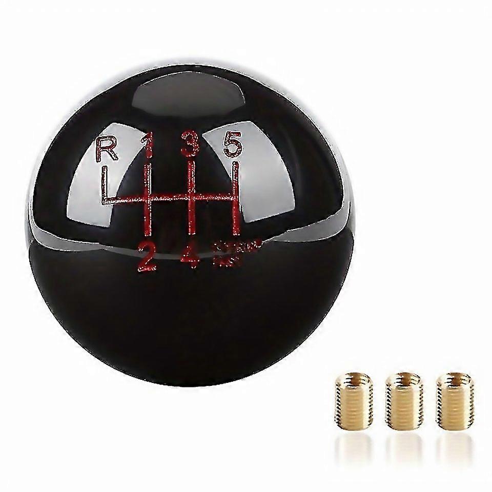 For Universal Colorful Solid Acrylic Sport Racing 5 Speeds Automatic Gear Shift Knob With Adapters F