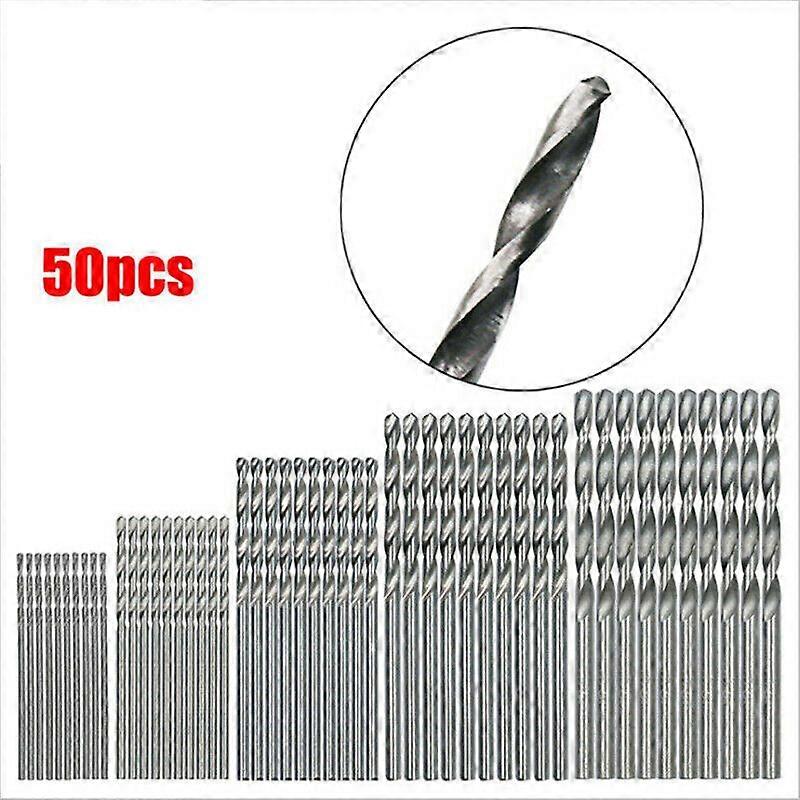 1-3mm twist drill bits (50pc silver twist drill bits)