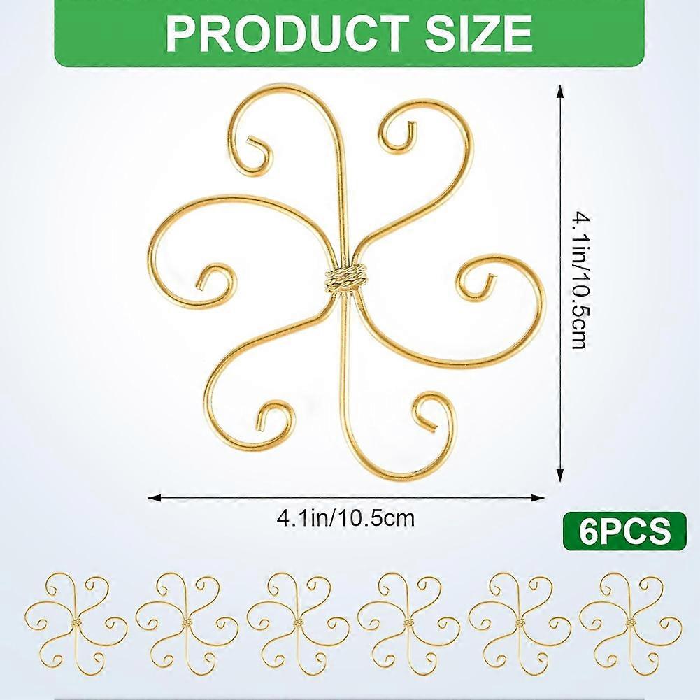 6pcs Plant Stem Support, Metal Monstera Plant Support,