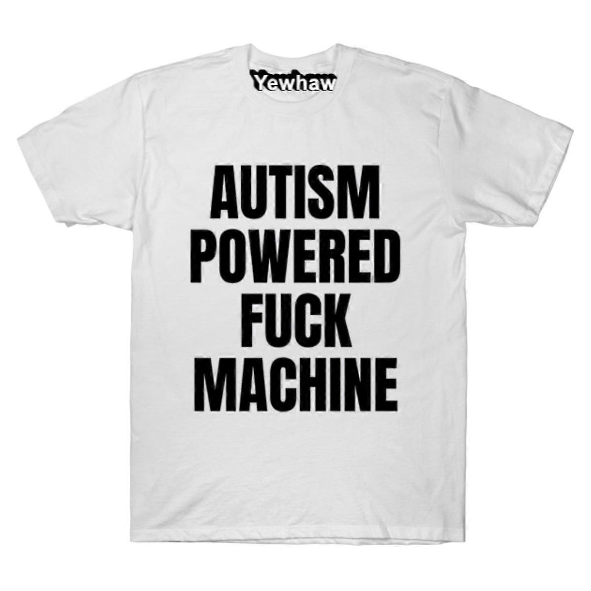 面白い大人の自閉症パワードF * ckマシンV2TシャツオフェンシブTシャツ