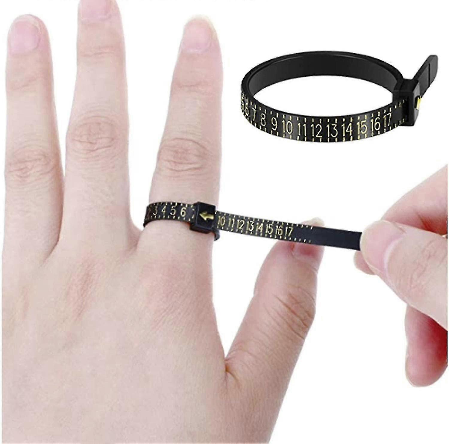Ring Sizer Measuring Set Reusable Finger Size Gauge Measure Tool Jewelry Sizing Tools 1-17 Usa Rings