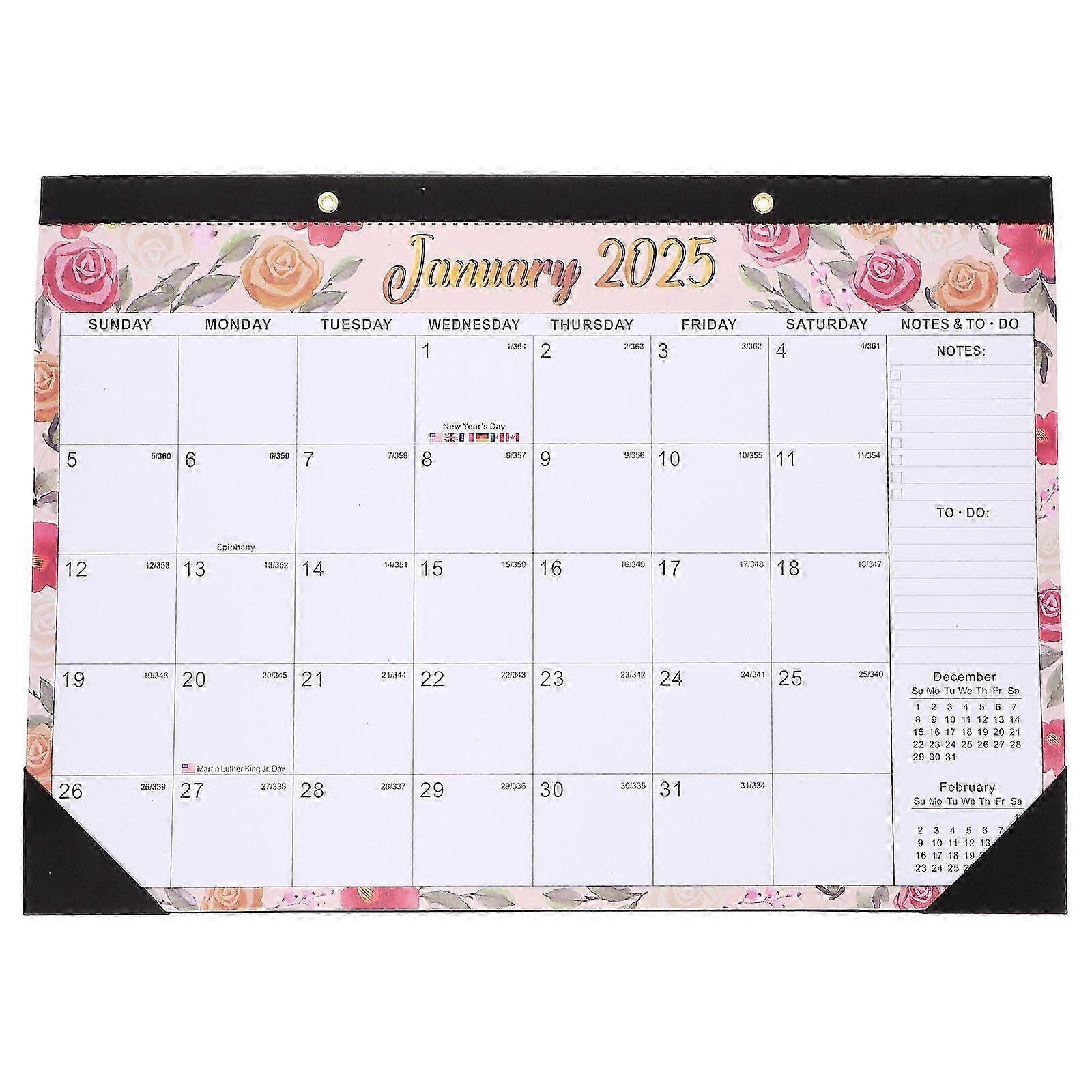 Time Planner Calendar 2025 Calendar Multi-use Hanging Planning Calendar Monthly Note Calendar