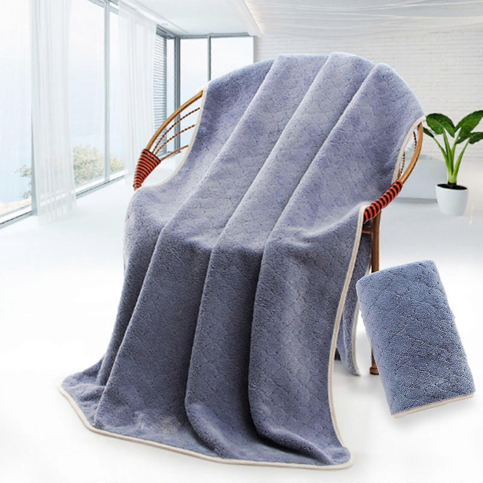 ZKCCNUK Coral Velvet Bath Towels Set - Soft, Highly Absorbent, 4 Colors, 55.1" x 27.6"