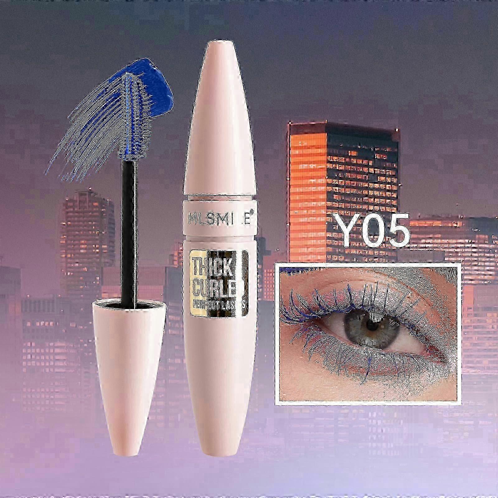 4D mascara, 5-color big brush mascara, waterproof, sweat-proof mascara to create long and three-dimensional eyelashes
