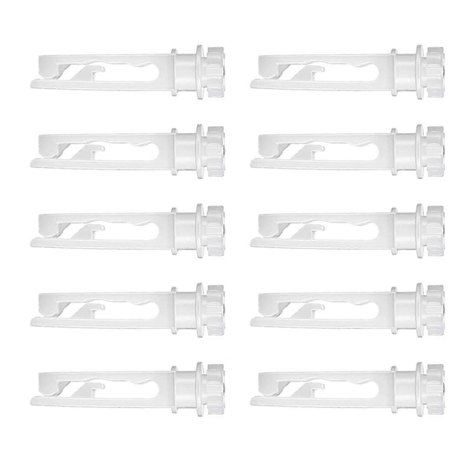 10Pcs Vertical Blind Repair Stem White Clip for Window Adjustments Multicolor