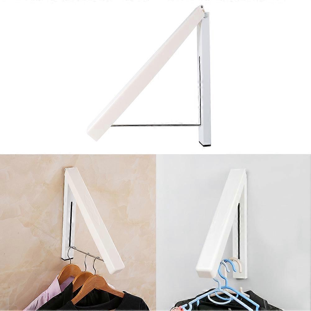 Folding Household Entryways Space-saving Plastic Wall Mounted Clothes Storage Hanging Rack