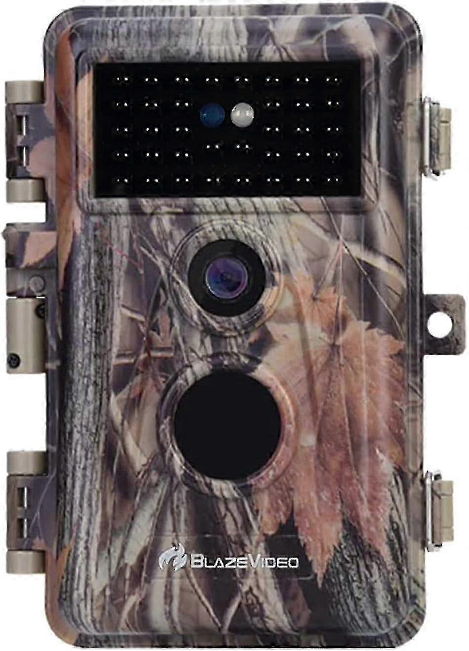 Blazevideo Game Trail Deer Camera 24mp 1296p H.264 Video Hunters Wildlife Hunting Cam With No Glow Night Vision Motion Sensor Activate