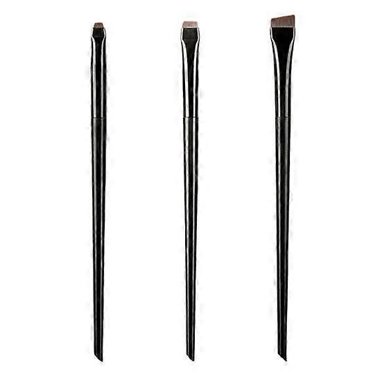 3Pcs Blade Eyeliner Eyebrow Brush Set Fine Portable Long Lifespan Makeup Brushes Tool for Brow Contouring