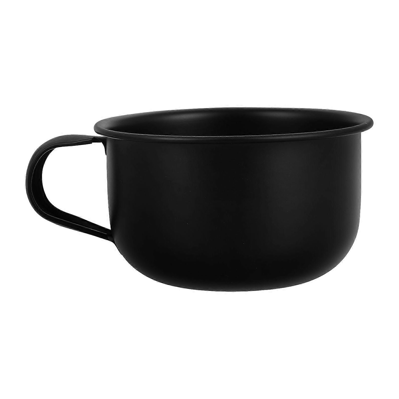 Shaving Soap Bowl Man Shaving Soap Cup Alloy Shaving Soap Mug with Handle Shaving Soap Foam Container for Home Barber Shop