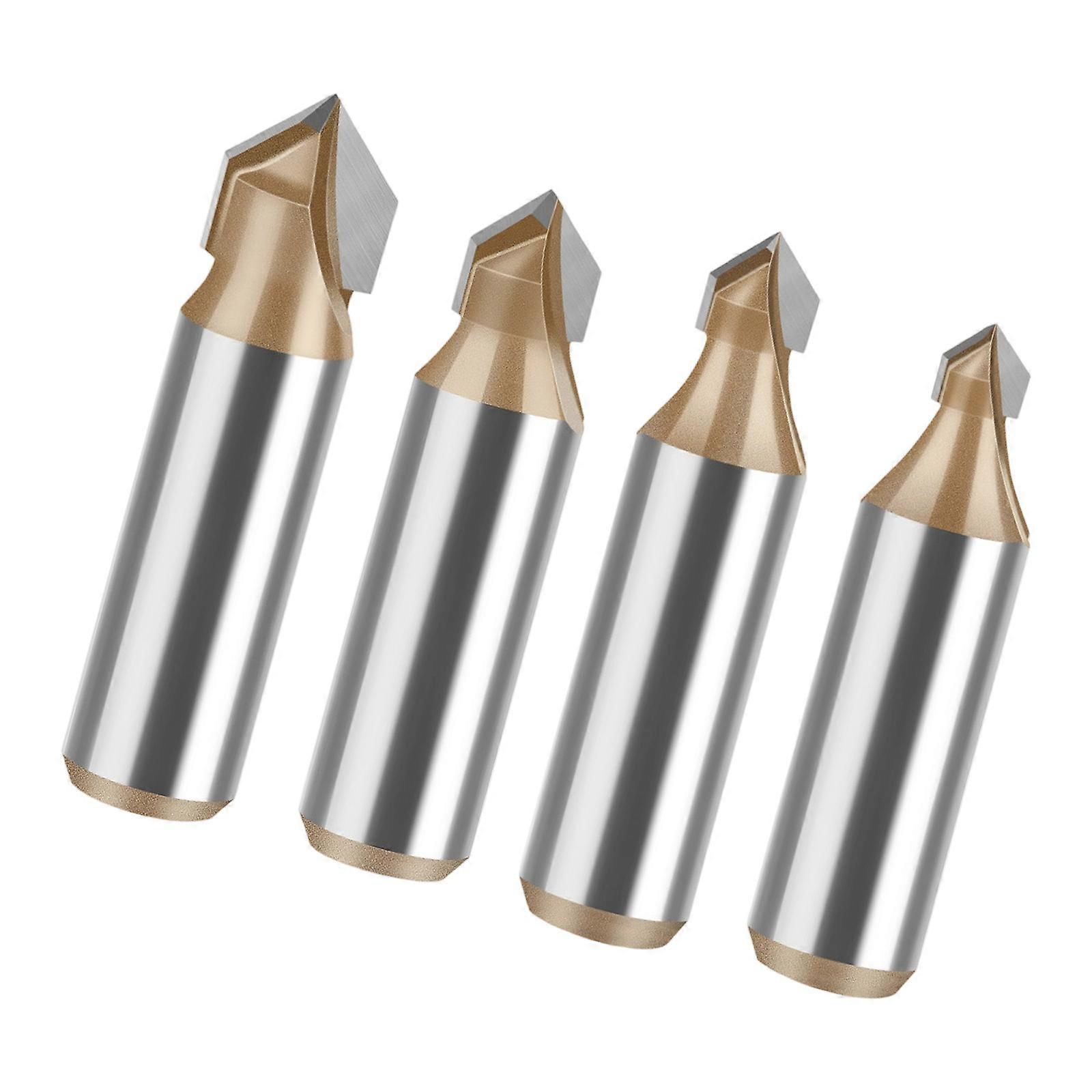 Multifunctional 1/2Inch Shank V Grooving Bit For Detailed Edged Profiling In Furniture Restoration And Craft Projects Multicolor