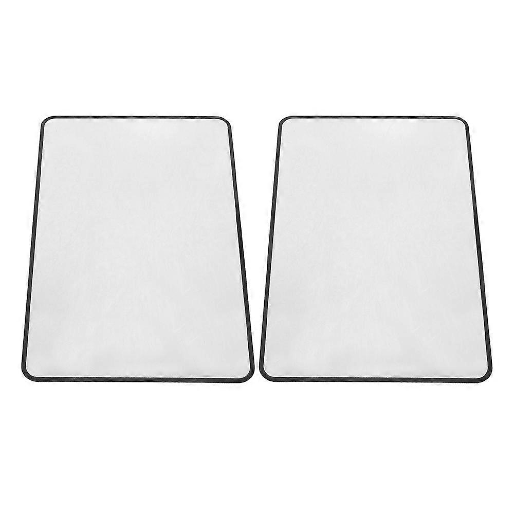 Magnifying Bookmark Ultra-Thin Magnifier Sheet for Reading 2Pcs Black PVC