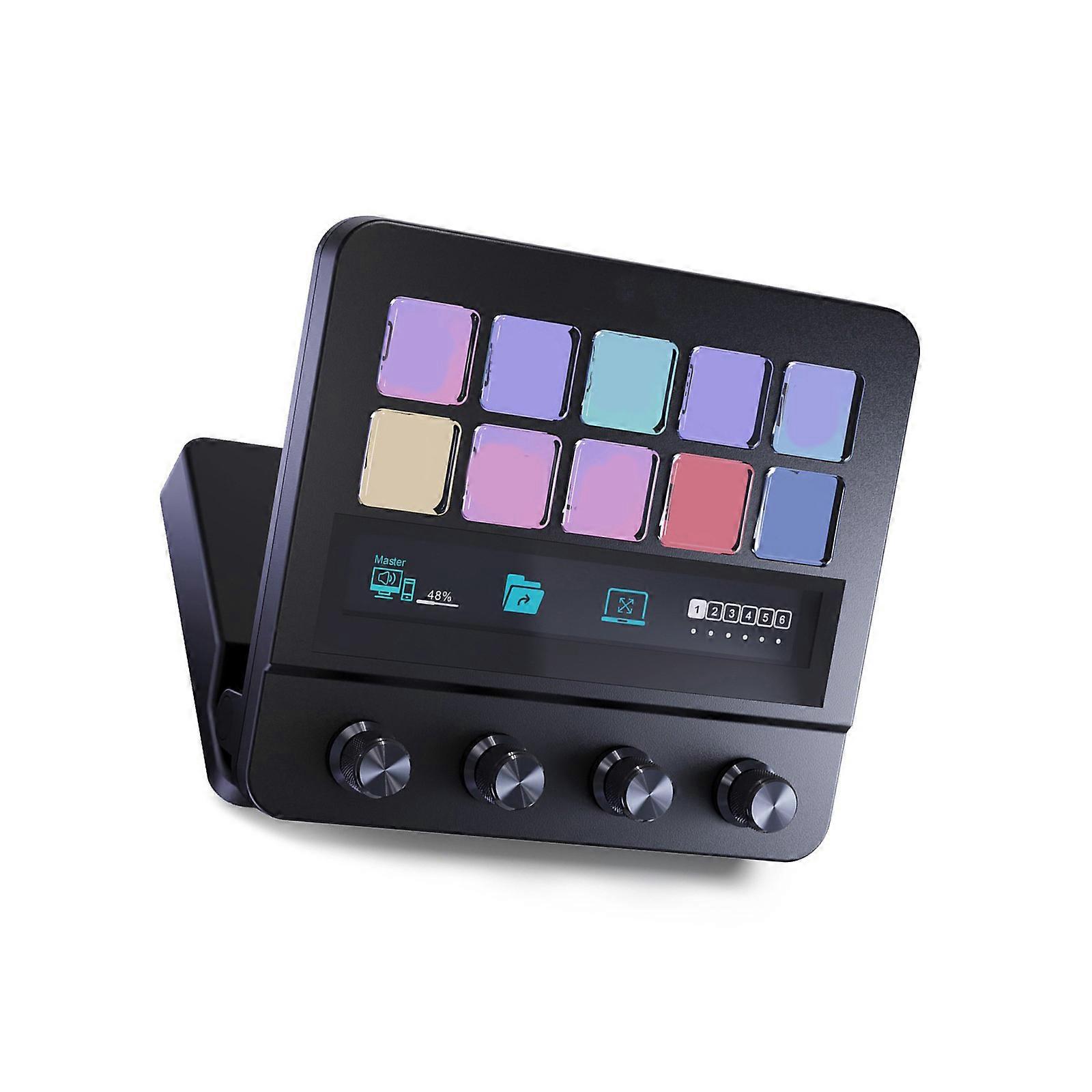 StreamDeck Global Version StreamDeck LCD Live Content Creation Controller Customs Button Visual Keyboards for Win  Black
