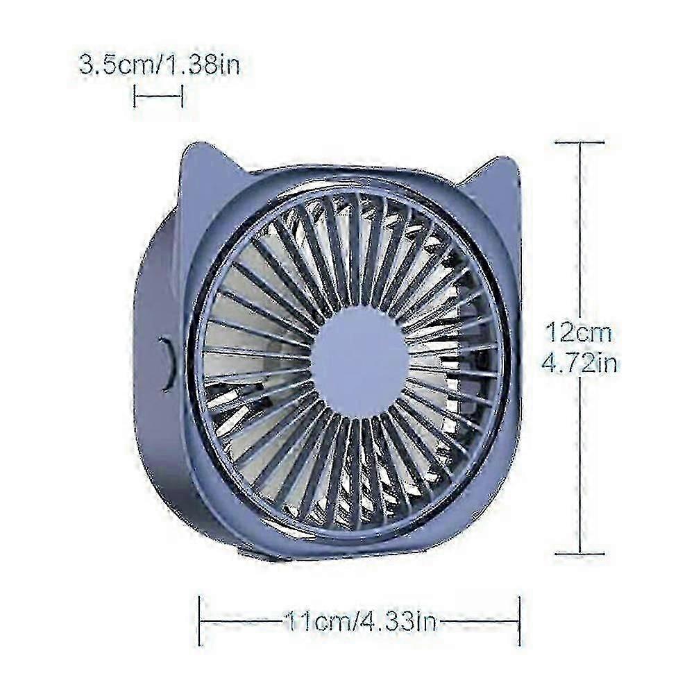 Creative Mini Personal Usb Desktop Cat Ear Fan 3-speed Portable Desktop