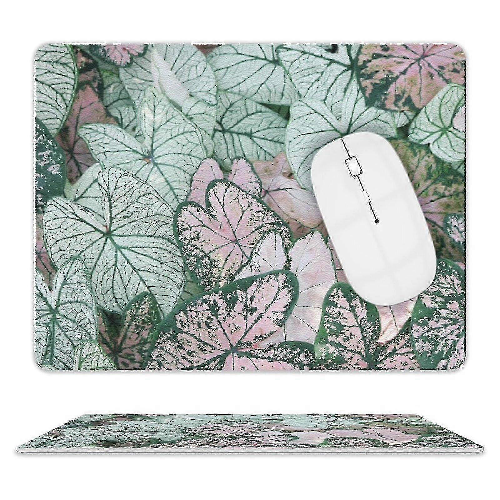 f Lotus Leaf Print Mouse Pad