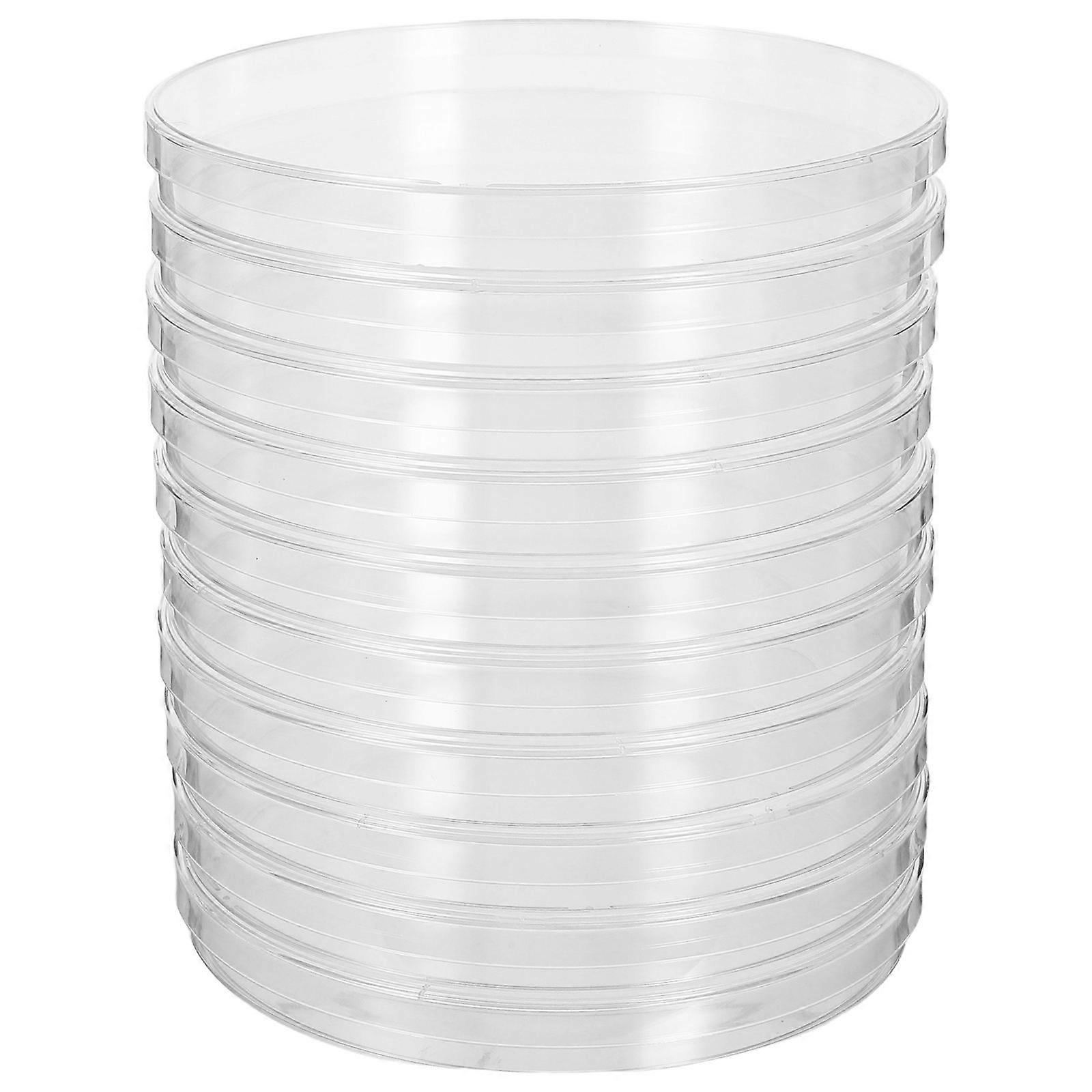 Plastic Petri Dish Laboratory Supplies for Storage Use 10Pcs