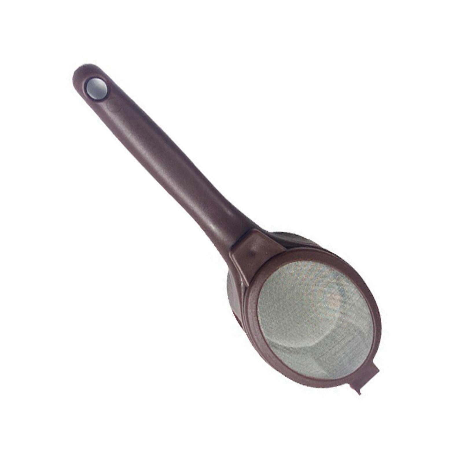 Teas Strainer Mesh Spoon with Hanging Handle Coffee Capsuled Powder Filter Spoon Plastic Texture Suitable for Coffee Multicolor