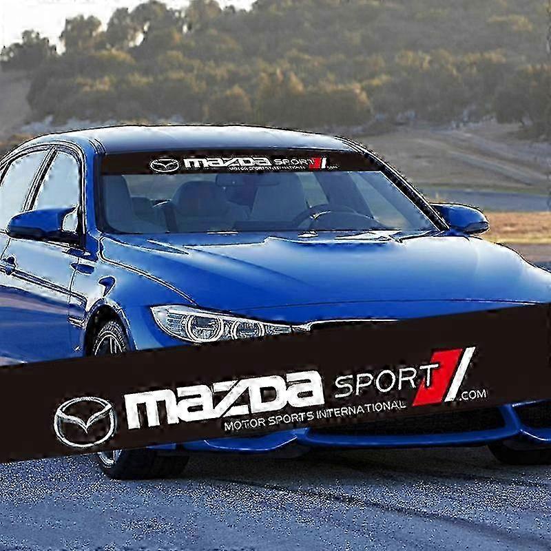 1Pcs Car Front Rear Windshield Decoration Stickers For Mazda 6 3 2 CX3 CX4 CX5 CX7 CX9 CX30 RX8 MX5 MX3 MS MP Demio BM BN GJI JOHX