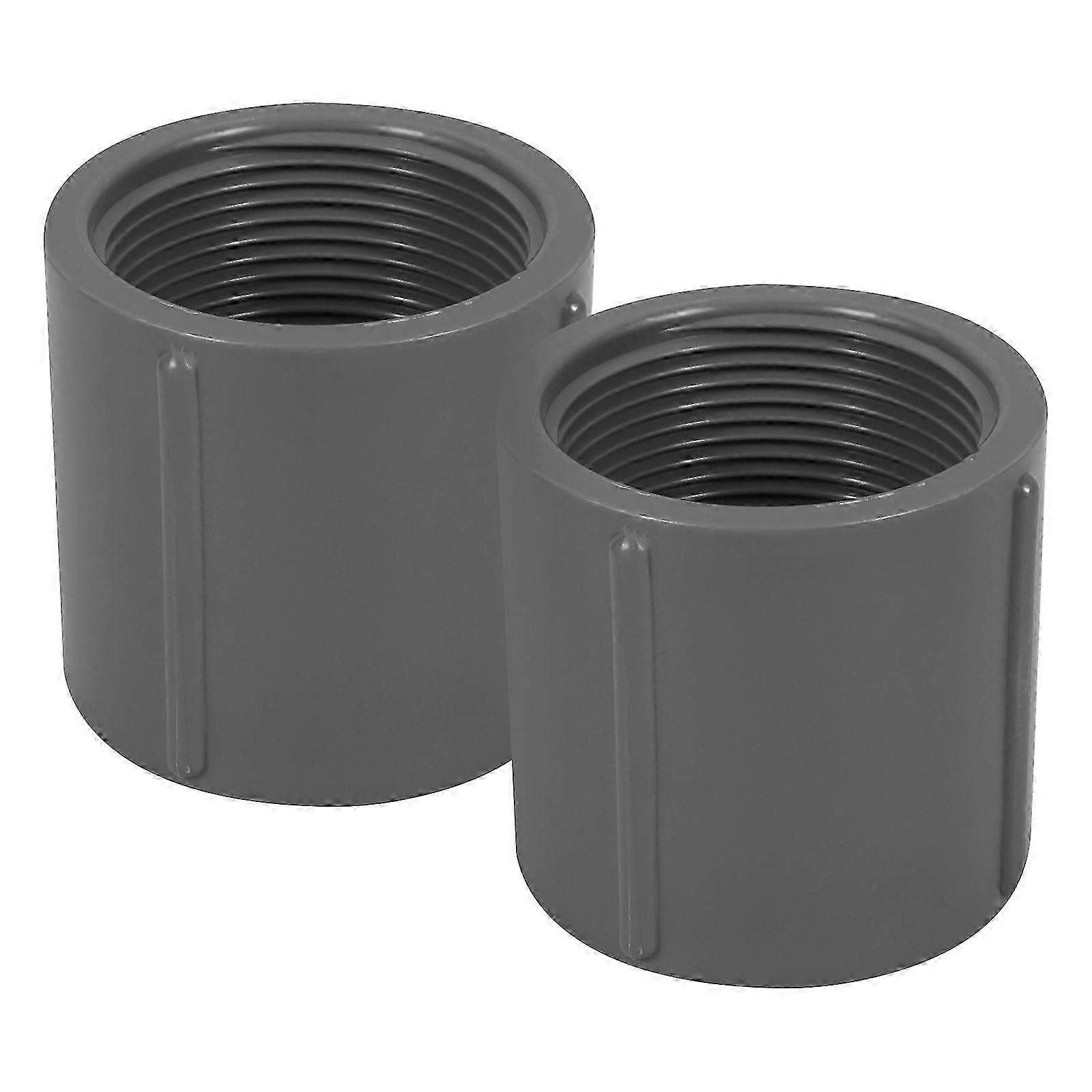 2pcs Pipe Fitting Thread Pipe Connector PVC Pipe Adapter Pipe Connecting Parts for Pipe
