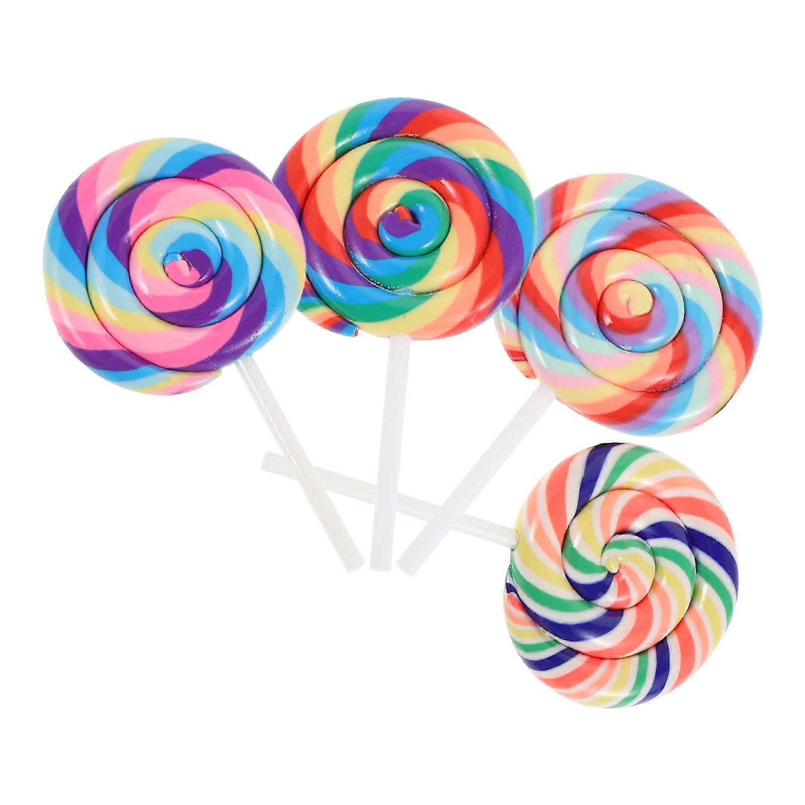 Simulation Candy Lollipop Props for Decor 16Pcs Dollhouse Ornaments