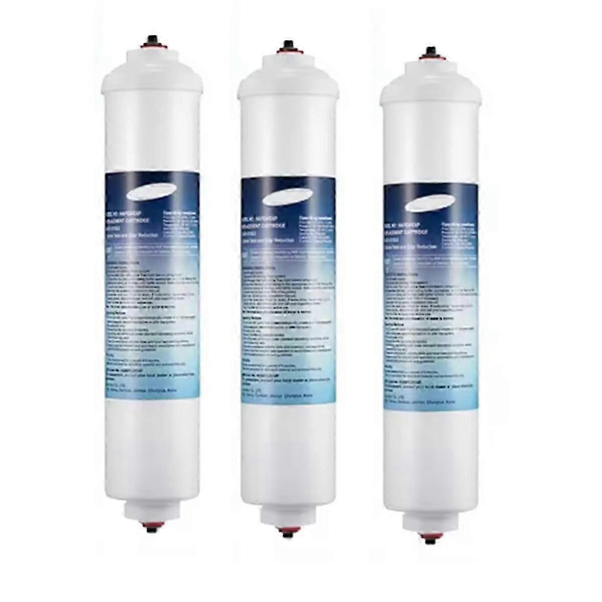 DA29-10105J Inline Water Filter Refrigerator Filter Element Coconut Shell Activated Carbon Rod Filter Element 3 Pcs
