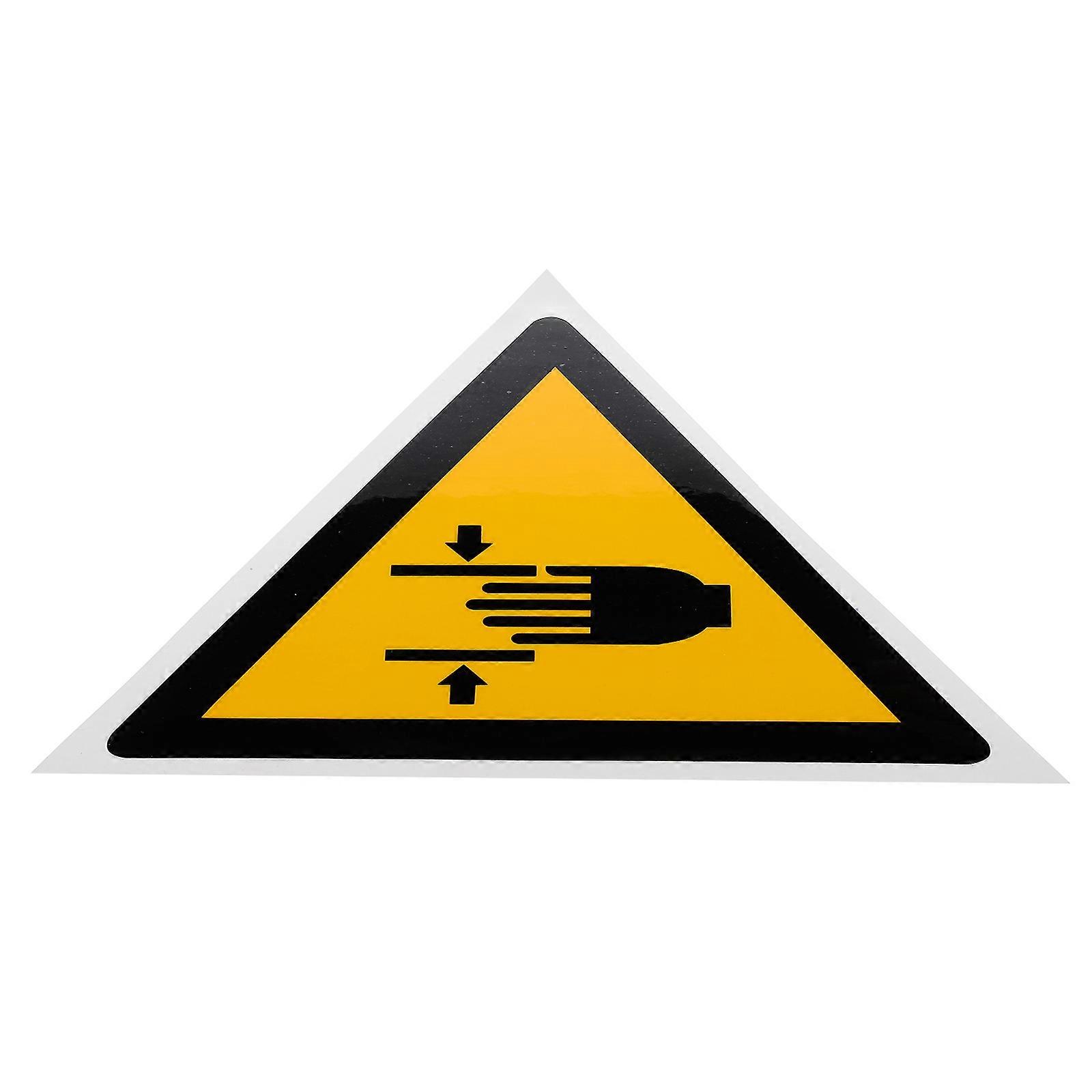 Hand Crushing Equipment Warning Sticker 3Pcs Safety Caution Decals