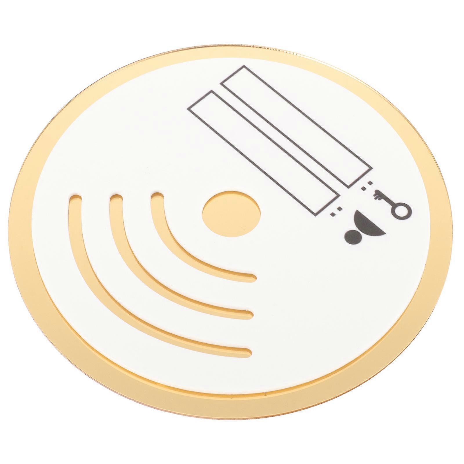 WiFi Acrylic Sign for Account and Password Rewritable 5Pcs Set